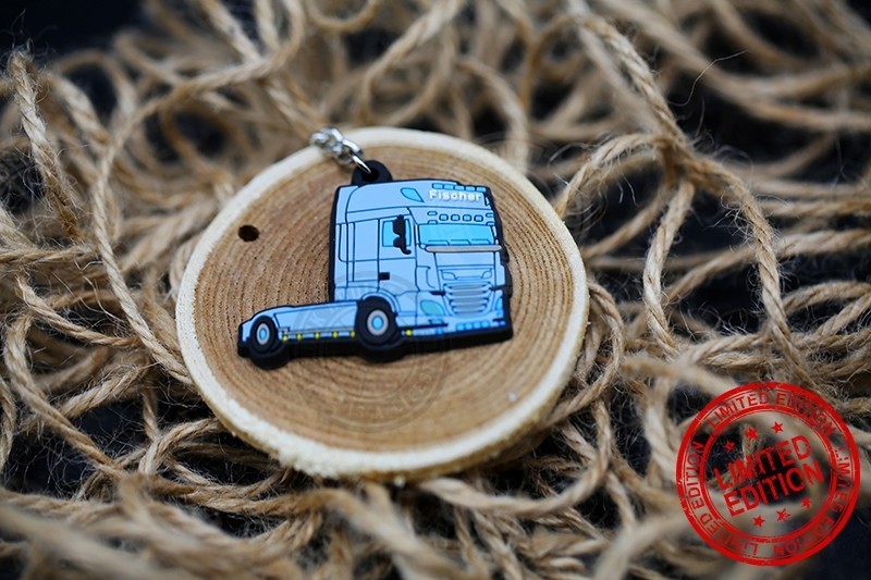 Blue Daf Porte Clés - Transports Fischer Blue Daf Porte Clés - Transports Fischer
