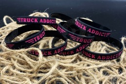 Bracelet Truck Addict Noir & Rose