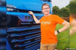 T-shirt Homme Modern Trucker - Orange